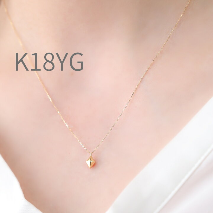 楽天市場】ネックレス レディース シンプル シンプルコーデ K18 18K 