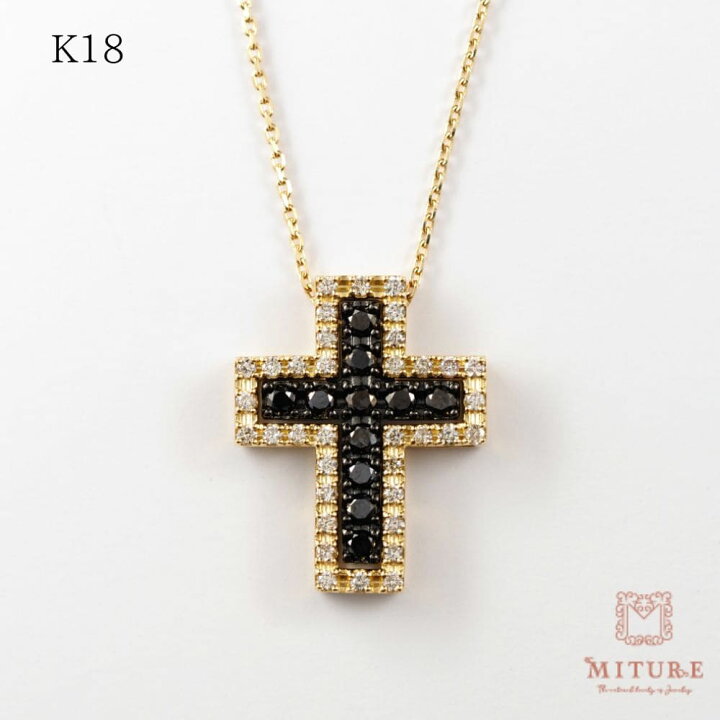 楽天市場】メンズ クロス ネックレス ペンダント 18金 18k 