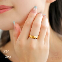 楽天市場】指輪・リング（金の純度K24）（レディースジュエリー 