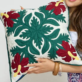 ハワイアンキルト キット しつけ済み クッションカバー キット 初心者 クッションカバー 45×45cm インテリア ハワイ ハワイアン ミウミントアロハ 【完成品ではございません】