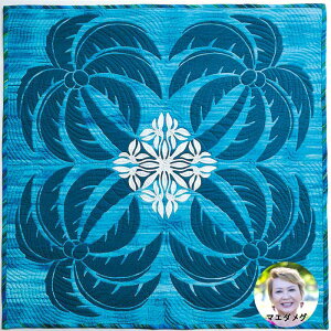 }G_O Lbg ^yXg[ Lbg RRibcp[ Coconut palm 110x110cm Meg's Hawaiian Quilt nCɍ炭Lg߂ ~E~gAn nCALg | hawaiian quilt y