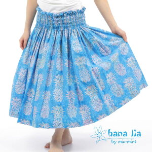 フラダンス パウスカート日本製手染め ハワイアン生地使用 高品質 フラ 衣装 ステージ 発表会 練習用 レディース