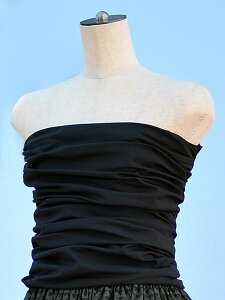 フラダンス 衣装 ドレス フラダンス衣装 フラ 衣装 フラドレス  シャーリング チューブトップ フラ フラダンス ハワイアン ブラックbb00001