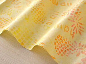 むら染め ムラ染め 生地 手染め コットン 100 タイダイ Tシャツ にも 綿 100% バティック インドネシア ハワイアンキルト 製作 小物 バッグ ミウミントアロハ