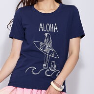 Tシャツ アロハ ミウミントアロハ シンプルロゴ オリジナルTシャツ 夏 おしゃれに着こなす シンプルデザ…