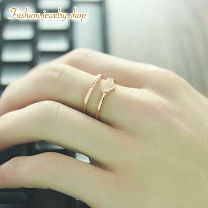 楽天市場】金属アレルギー対応 ジルコニア ハート リング LOVE 