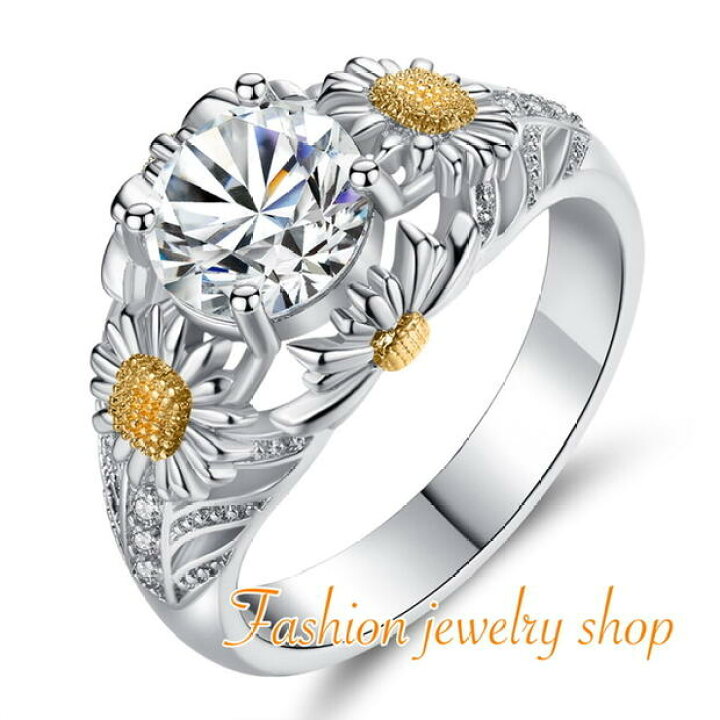 楽天市場 1000円ポッキリ 送料無料 四爪リング 指輪 金属アレルギー対応 Czダイヤ キュービック ジルコニア 14k ホワイトゴールド 鍍金 四爪リング 人気 カジュアル かわいい おしゃれ プレゼント ファッションジュエリー専門店