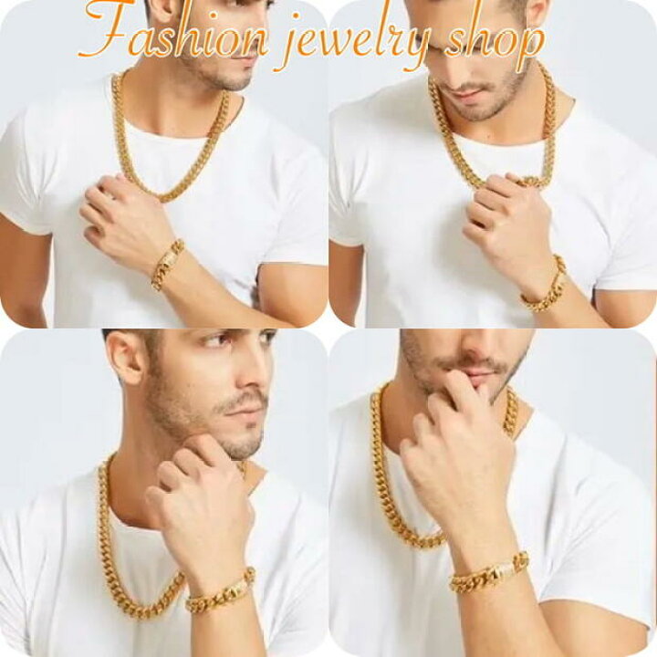 楽天市場】喜平チェーン ネックレス ブレスレット 2点 セット メンズ  