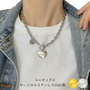 男女兼用 ハート ネックレス レディース メンズ マンテルネックレス サージカルステンレス ネックレス 金属アレルギー シルバー ゴールド k18 金メッキ Tバー あずきチェーン 太め 8mm幅 大人華奢 錆びない ネックレス 金属アレルギー対応 小豆チェーン おしゃれ 個性的