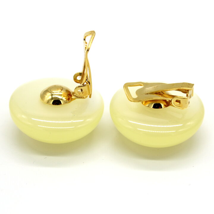 楽天市場】イヤリング ピアス レトロ 丸 白 オーロラ ホワイト 