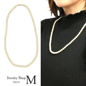 ネックレス レディース コットンパール 6mm 8mm 10mm アクセサリー ジュエリー 軽い 40cm 60cm 80cm 短い 長い ロング ショート 卒園式 卒業式 入園式 入学式 結婚式 二次会 お受験 謝恩会 国産 日本製 真珠