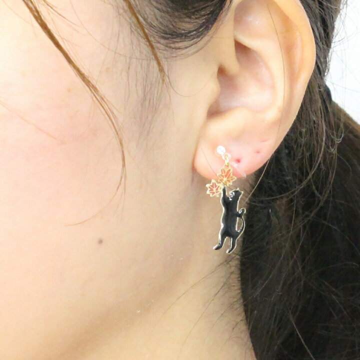 楽天市場】イヤリング ピアス レディース ねこ キャット 猫 cat 