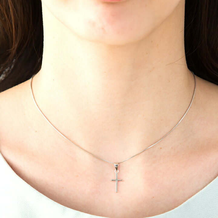 楽天市場】[シルバー925]メタルクロス ネックレス【メンズもOK  