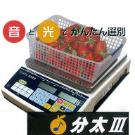 音声でサイズをお知らせ！ 音声式重量選別機 分太3 (6kg/15kg/30kg) 農家向け 業務用 はかり 果物 野菜の…