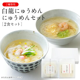 白龍にゅうめん・にゅうめんセット (V-HN-P) ネット限定 冬ギフト 冬 ギフト 温かい素麺 そうめん