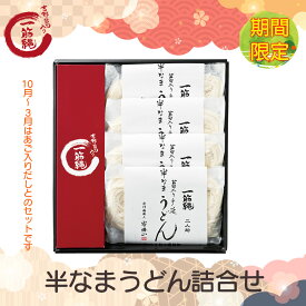 三輪山勝製麺 一筋縄 ノンオイル製法 手延べ 麺 期間限定 半なま うどん 詰合せ HHU-3B あご入り出汁で食べる お歳暮 御歳暮 ギフト プレゼント 手延べ 奈良 三輪 高級 吉野葛 年越し 年明け ご挨拶 年配 高齢者 贈答用 贈り物 粗供養 うどん