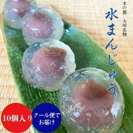 【初回限定】 水まんじゅう 10個入り 冷凍 水 まんじゅう 水饅頭 饅頭 取り寄せ 美味しい 和菓子 冷凍食品 冷凍スイーツ 冷たいスイーツ 岐阜 銘菓 大垣 名物 水まんじゅうお取り寄せ 業務用 送料無料 クール便 涼菓 冷菓 夏ギフト こしあん みずまんじゅう