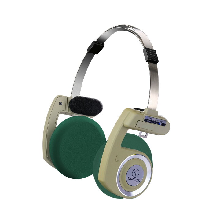 楽天市場】3APLUS Retro Bluetoothヘッドホン オープン型 ワイヤレス 
