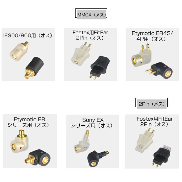 楽天市場】okcsc FX-MMCX 変換コネクター コネクターキット Fostex用 