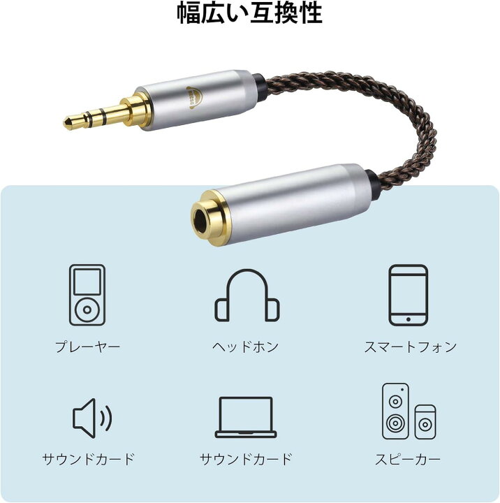 楽天市場】okcsc AC8G 変換ケーブル イヤホンジャック 変換 2.5mm 