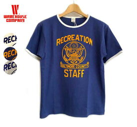 WAREHOUSE　ウエアハウス　4059　リンガーTシャツ　RECREATION