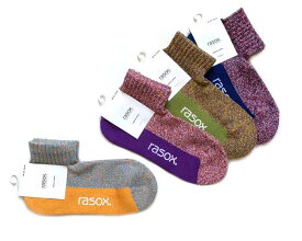 rasox　ラソックス　メランジカラー　アンクル　ソックス　（メンズ＆レディス） CA220AN02