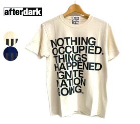 afterdark　アフターダーク　S/S Print Tee Shirts Tシャツ　NOTHING