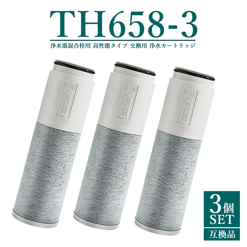 楽天市場】【送料無料】th658-3 浄水器 カートリッジ (TH658-1Sの高