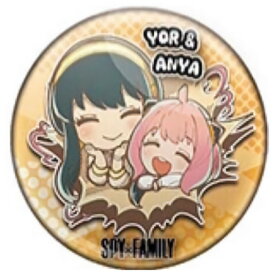 送料無料 ぶちマス！ SPY×FAMILY 缶バッジ ヨル ＆アーニャ 単品 YOR FORGER ANYA FORGER スパイファミリー ガチャ アニメ キャラ グッズ ストラップ カプセル 誕プレ レア フィギュア ご当地 ラバーマスコット