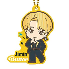 送料無料 TinyTAN ラバマスグミ Jimin 単品 ジミン BTS 防弾少年団 Butter 食玩 ガシャポン グッズ ストラップ カプセル バンダイ 誕プレ レア フィギュア ご当地 キャラ マスコット