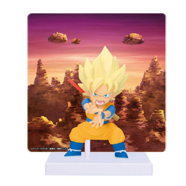 送料無料 ドラゴンボールDAIMA 超サイヤ人孫悟空 ミニ パネル付きフィギュア 単品 そんごくう DRAGON BALL ダイマ フィギュア アニメ キャラ プライズ バンプレスト グッズ 模型 おもちゃ ミックス 店