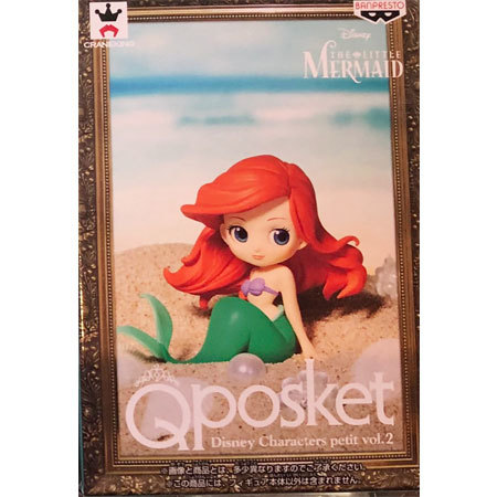 ミックス市場店が全品送料負担致します 送料無料 新品 Q Posket Disney Characters Petit Vol 2 Ariel 単品 アリエル ドレス キューポスケット プチ ディズニー フィギュア