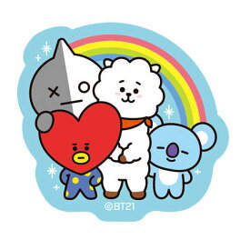 送料無料 BTS BT21 グミ ダイカットステッカー BT21-2 TATA＆RJ＆KOYA＆VAN (BASIC) 単品 防弾少年団 食玩 LINE FRIENDS ビーティー バンダイ グッズ シール ユニバースター