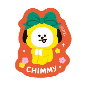 送料無料 BTS BT21 グミ ダイカットステッカー BT21-5 CHIMMY (Thank You) 単品 防弾少年団 食玩 LINE FRIENDS ビーティー バンダイ グッズ シール ユニバースター