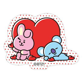 送料無料 BTS BT21 グミ ダイカットステッカー BT21-13 COOKY＆KOYA (Me For You) 単品 防弾少年団 食玩 LINE FRIENDS ビーティー バンダイ グッズ シール ユニバースター