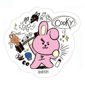 送料無料 BTS BT21 グミ ダイカットステッカー BT21-19 COOKY (DOODLE) 単品 防弾少年団 食玩 LINE FRIENDS ビーティー バンダイ グッズ シール ユニバースター