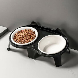 猫 犬 フードボウル 傾斜 陶器 水入れ 斜め 食器 食べやすい 高さ 水飲み セラミック ペット食器 おしゃれ ペット用 餌入れ エサ入れ えさ 台 ボウル お皿 ご飯皿 水分補給 ネコ 小型犬 可