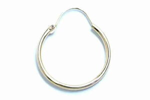 14金プレーンフープピアス(外径:15mm)リングピアス 1個販売 K14 本物の金のピアス 22G 22ゲージ メンズ レディース ジルコニア クリスタル CZ 高級 プレゼント 耳 軟骨 ヘリックス イエローゴ