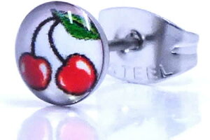 チェリー ステンレスピアスピアス 1個販売 サージカルステンレス316L 20G 20ゲージ メンズ レディース 激安 耳 軟骨 ヘリックス キャッチピアス スタッドピアス プレーン ファーストピアス セ