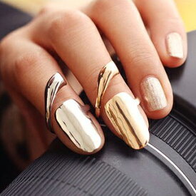 アートネイルリング チップリング 指先の指輪 爪の指輪 ネイルリング シンプル 一番売れてるネイルリング ファランジリング ミディリング 関節の指輪 メンズ レディース ゴールド シルバー フリーサイズ ネール 指先の指輪 調整 結婚式 パーティ 定番 金 銀 プレゼント 流行