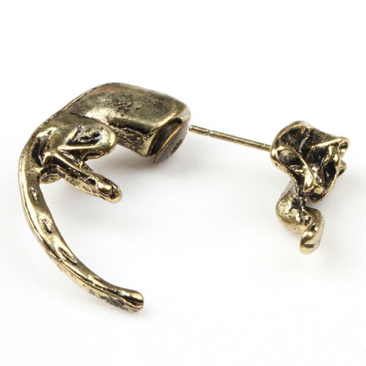 楽天市場】猫のお昼寝ピアス 1個販売 片耳用 右耳用 左耳用 20G 20  