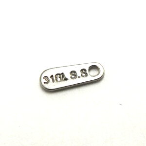 STEEL316L刻印ステンレスパーツ(316L S.S) サージカルステンレス316L ペンダント トップ ネックレス パーツ ステンレス ピアス ブレスレット アクセサリー ボディピアス チャーム DIY イヤリング