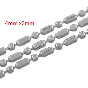 4.0mmx2.0mmJvZ{[XeX`F[ 10cmP T[WJXeX316L DIY lbNX uXbg ANbg p[c ʂ蔄 `[J[    Vv {[`F[