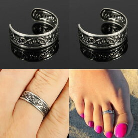 ビーチサイドトゥリング 足の指輪 トーリング 足のリング フォークリング ピンキーリング フリーサイズ レディース メンズ チップリング ミディリング ファランジリング ミニリング サイズが小さい 足指輪 足リング 小指 関節 指先 小さめ 夏 素足 裸足 プレゼント 彼女 女子