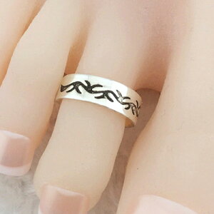 ローリエトゥリング 足の指輪 トーリング 足のリング ピンキーリング フリーサイズ レディース メンズ チップリング ミディリング ファランジリング 砂浜 サイズが大きめ 足指輪 足リング