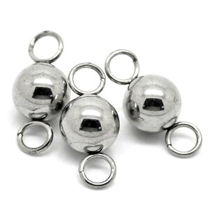8.0mm �R�l�N�g�X�e�����X�{�[���p�[�c/1�̔� �W���C���g�p�[�c �X�e�����X �}���J����`�F�[���łȂ��p�[�c �l�b�N���X �A���N���b�g DIY ���� �n���h���C�h �����ō�� �N���t�g ���i