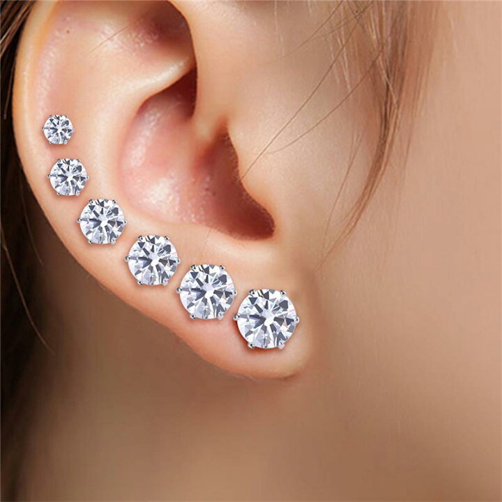 楽天市場】クリスタルジュエルピアス 3mm クリスタル 1個販売 