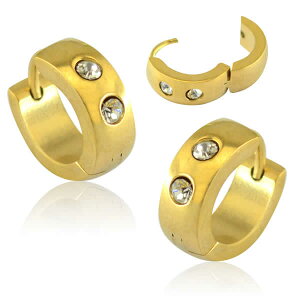 小さいスモールサイズ ゴールド ステッラフープピアス 1個販売 サージカルステンレス316L メンズ レディース ステンレスピアス 金属アレルギー 軟骨 耳 中折れ 18G 18ゲージ リングピアス ヘリ