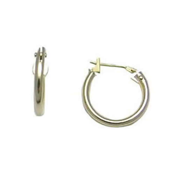 楽天市場】14金ゴールド フープピアス（外径：12mm）/1個販売 K14 