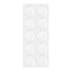クリアエポキシカボーション用シール 10個セット(1シート) 販売 10mm用 12mm用 14mm用 16mm用 18mm用 20mm用 25mm用 ピアス ネックレス 丸型 ステッカー パーツ DIY用 ペンダント イヤリング ミール皿台